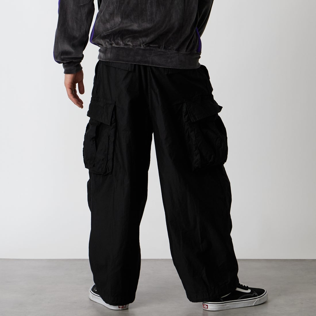 Needles [ニードルズ] BDU ヒザデルパンツ [TY210] B BLACK &&モデル身長：177cm 着用サイズ：XS&&