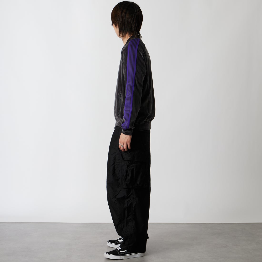 Needles [ニードルズ] BDU ヒザデルパンツ [TY210] B BLACK &&モデル身長：177cm 着用サイズ：XS&&
