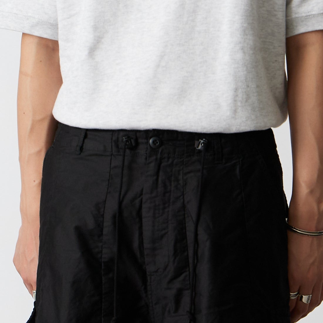 Needles [ニードルズ] BDU ヒザデルパンツ [TY210] B BLACK &&モデル身長：177cm 着用サイズ：XS&&
