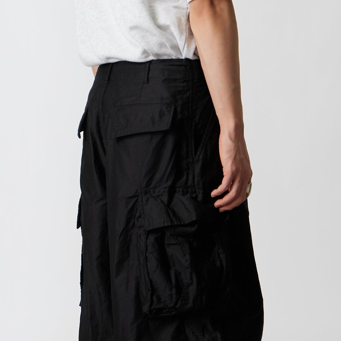 Needles [ニードルズ] BDU ヒザデルパンツ [TY210] B BLACK &&モデル身長：177cm 着用サイズ：XS&&
