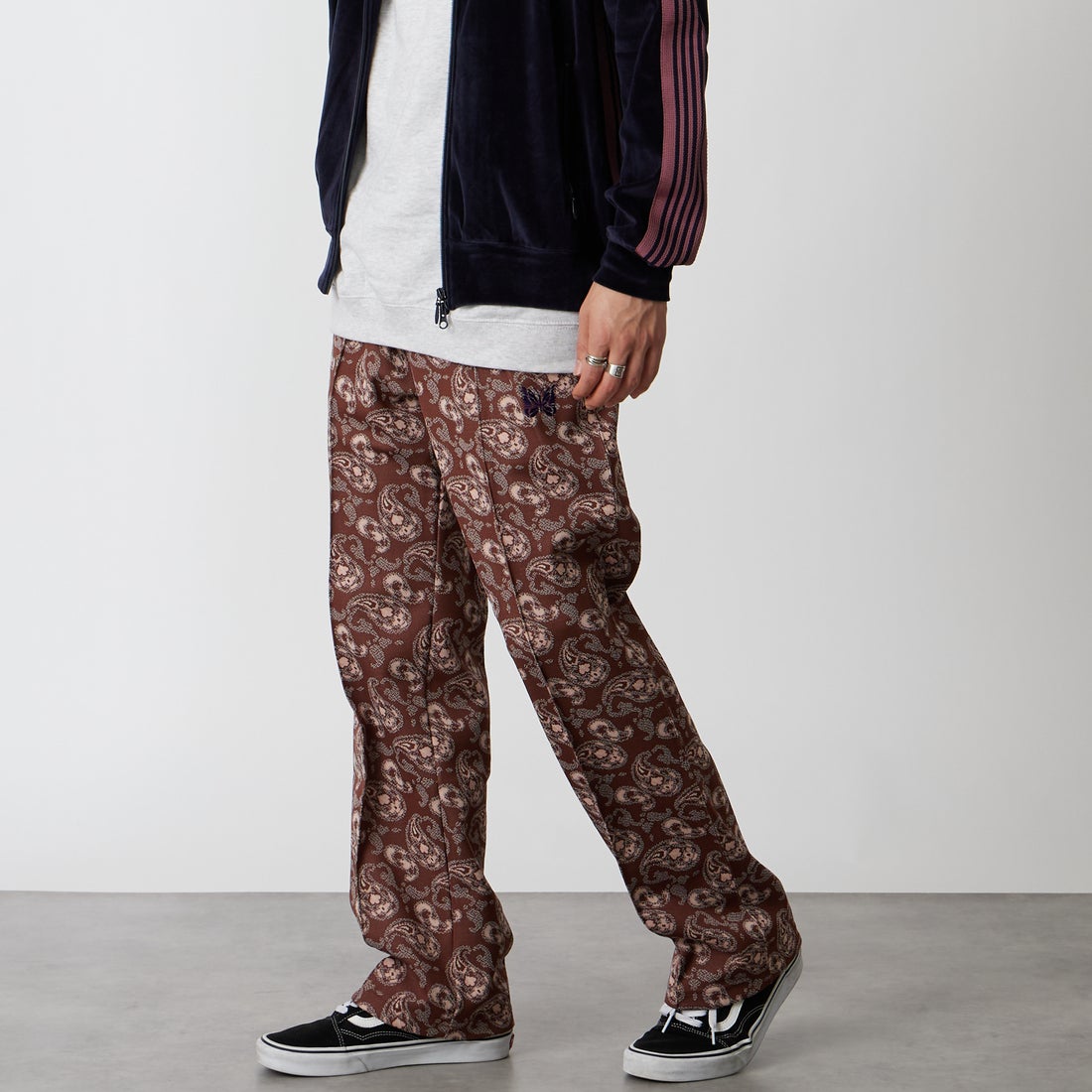 Needles [ニードルズ] トラックパンツ [TY348] E PAISLEY &&モデル身長：177cm 着用サイズ：S&&