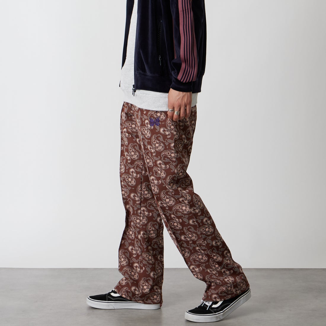 Needles [ニードルズ] トラックパンツ [TY348] E PAISLEY &&モデル身長：177cm 着用サイズ：S&&