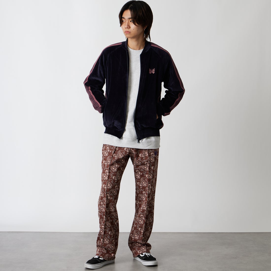 Needles [ニードルズ] トラックパンツ [TY348] E PAISLEY &&モデル身長：177cm 着用サイズ：S&&