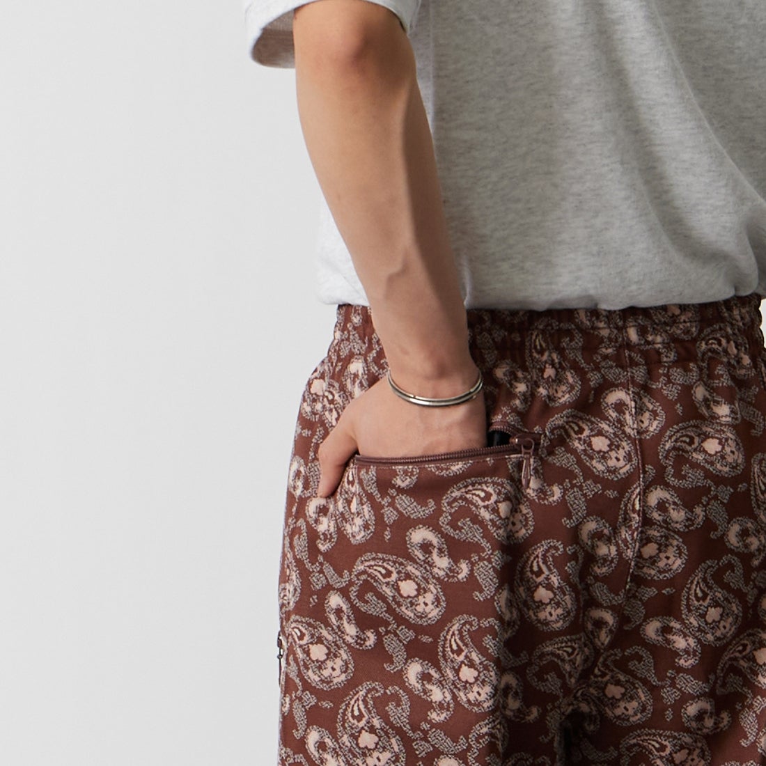 Needles [ニードルズ] トラックパンツ [TY348] E PAISLEY &&モデル身長：177cm 着用サイズ：S&&