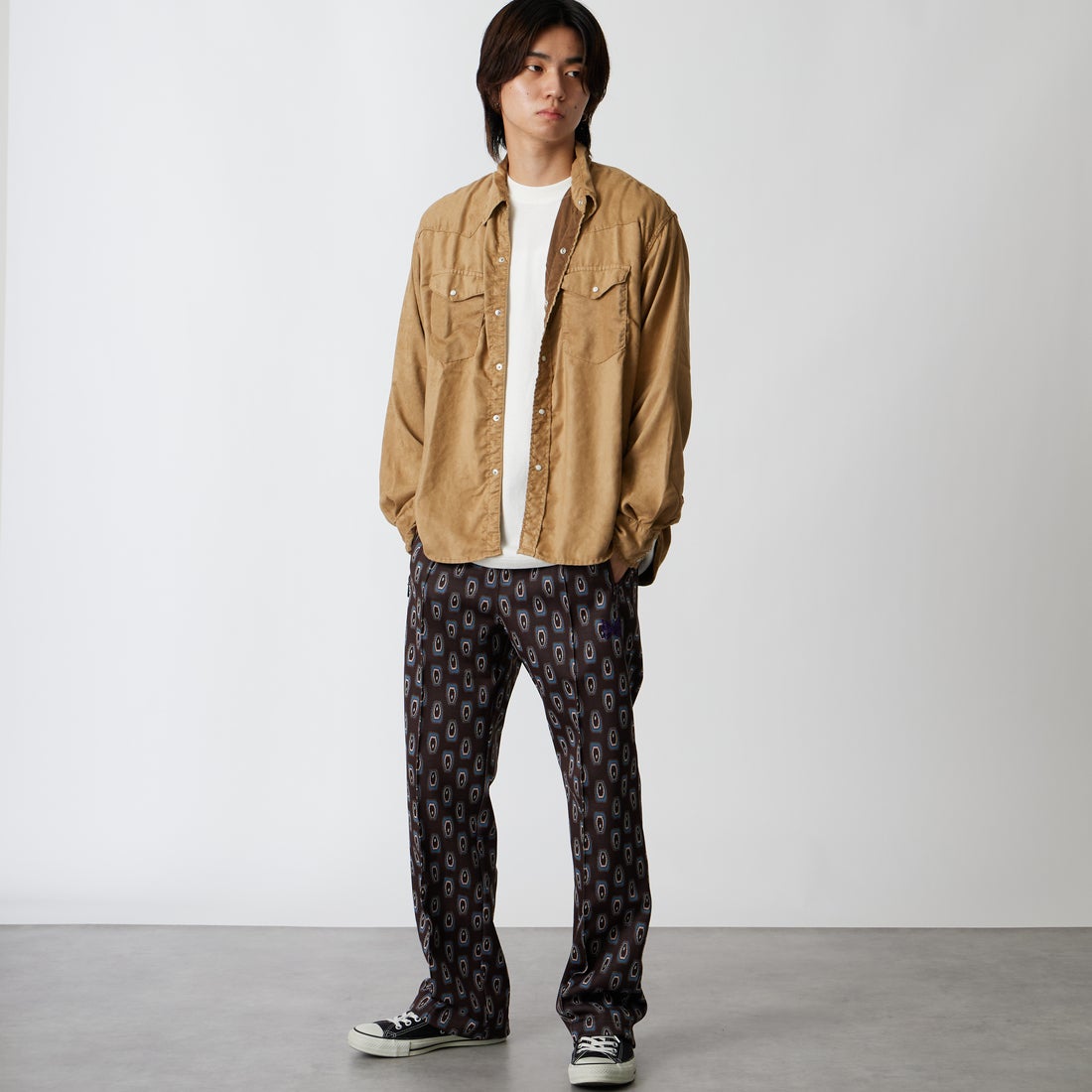 Needles [ニードルズ] トラックパンツ [TY348] B FROG EYE &&モデル身長：177cm 着用サイズ：S&&