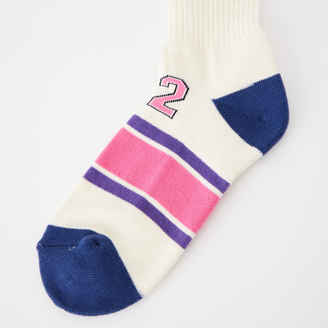 RhodolirioN [ロドリリオン] ライン&ナンバリング リブソックス [TX1112] C NATURAL