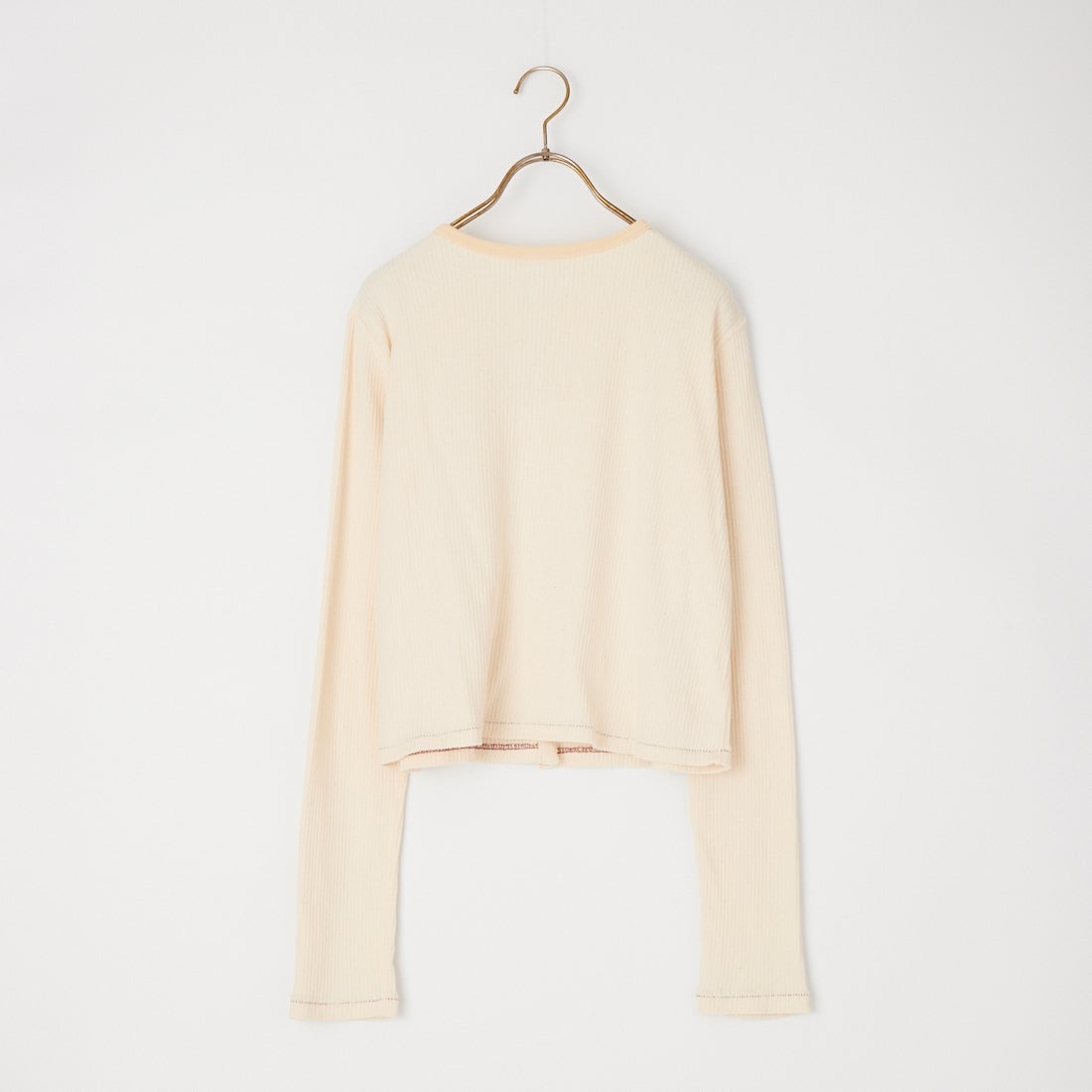 Oblada [オブラダ] SWEDISH ミリタリーリブカーディガン [F2610CU06] WHITE