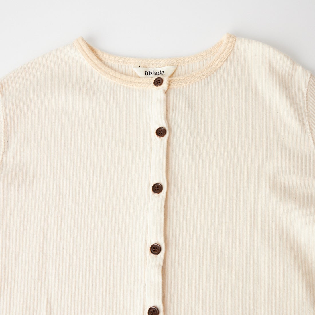 Oblada [オブラダ] SWEDISH ミリタリーリブカーディガン [F2610CU06] WHITE