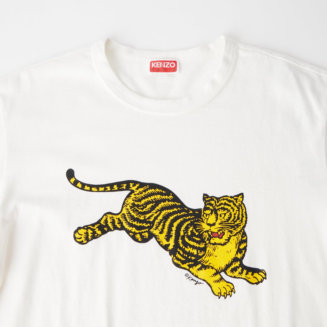 KENZO [ケンゾー] Jumping Tiger スリムTシャツ [FG65TS1654SG] 02 OFF WHI
