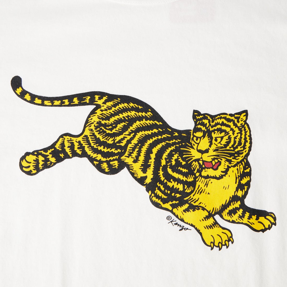 KENZO [ケンゾー] Jumping Tiger スリムTシャツ [FG65TS1654SG] 02 OFF WHI