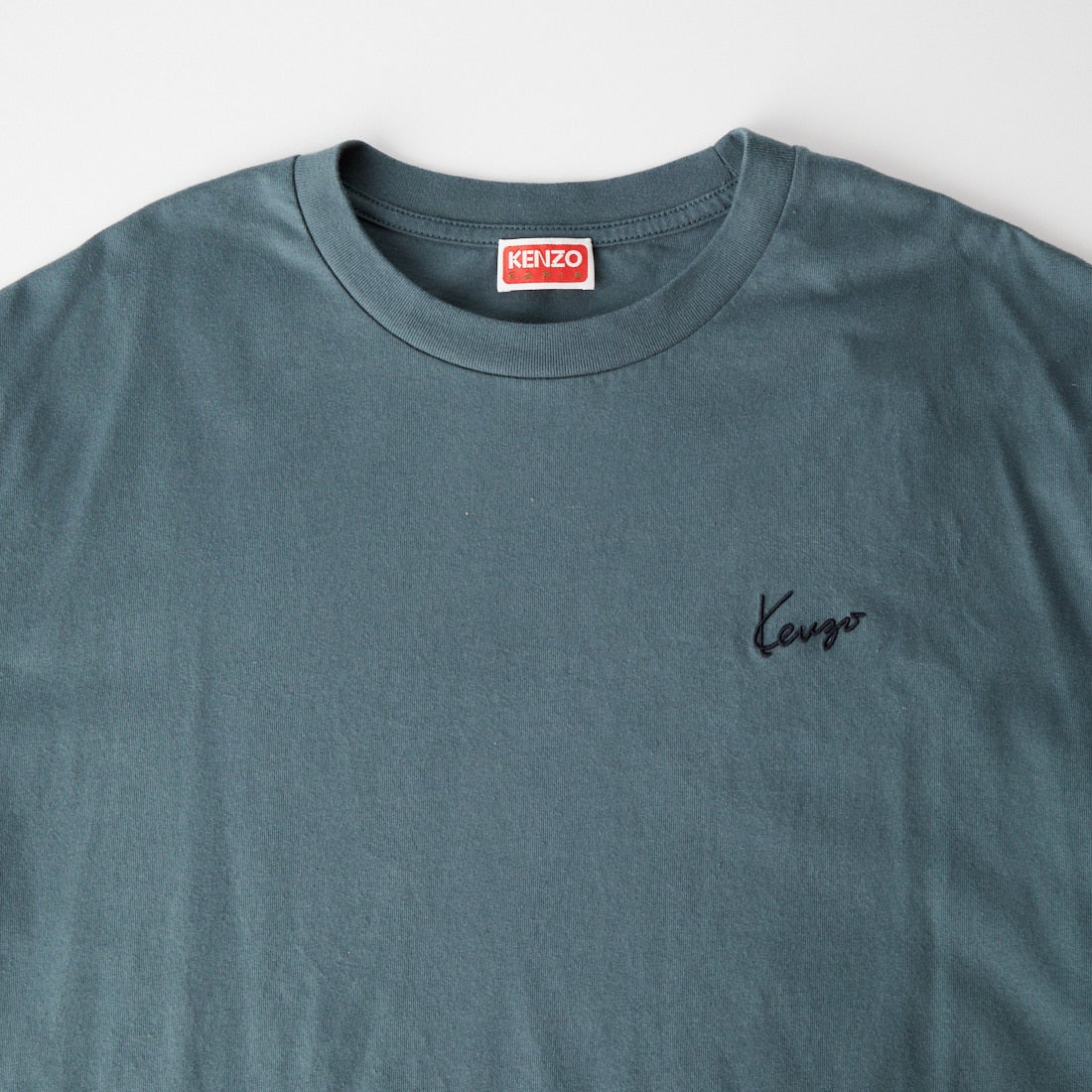 KENZO [ケンゾー] シグネチャー刺繍 ショートスリーブTシャツ [FG65TS2854SG] 98 ANTHRAC