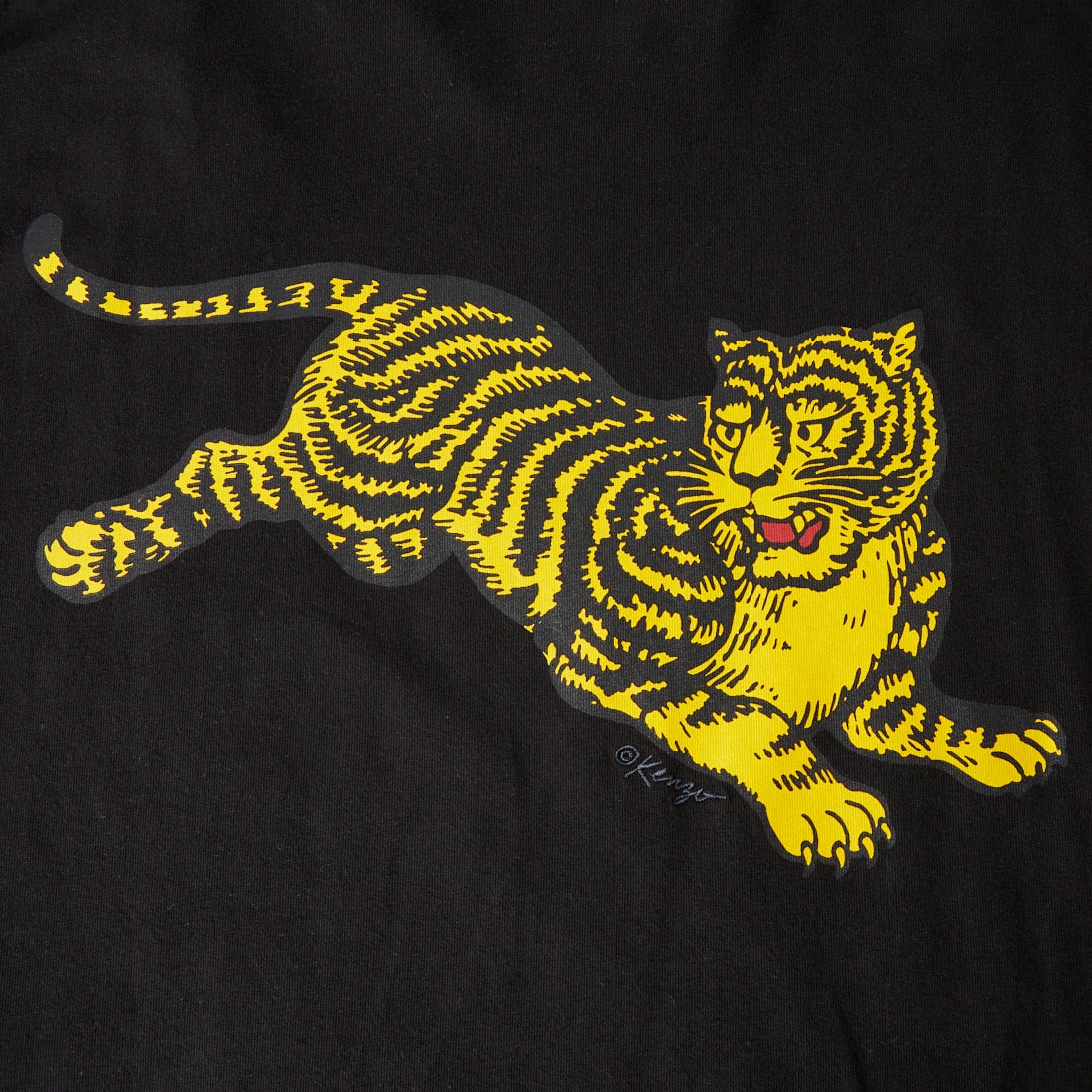 KENZO [ケンゾー] Jumping Tiger ロングスリーブTシャツ [FG65TL3644SG] 99J BLACK