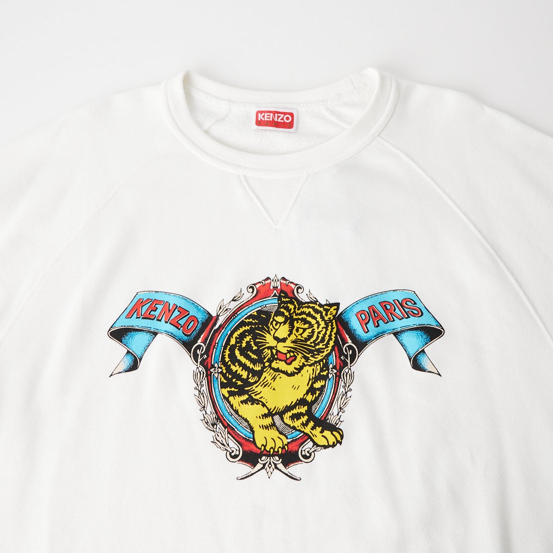 KENZO [ケンゾー] Jumping Tiger クラシックスウェット [FG65SW1544MQ] 02 OFF WHI