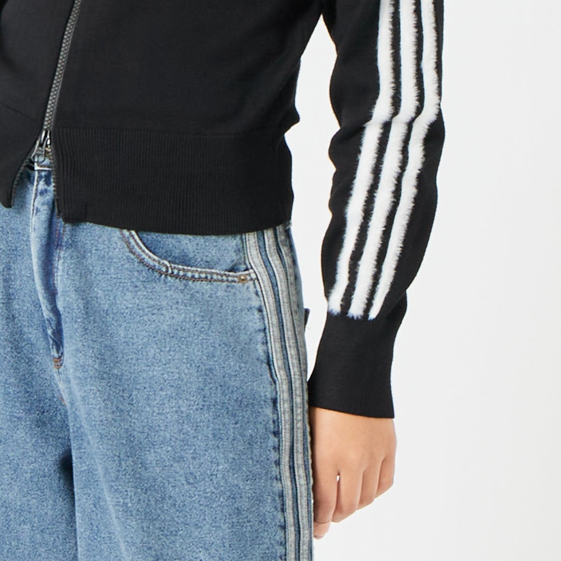 adidas Originals [アディダス オリジナルス] ファイヤーバード ニットトラックトップ [KP925] KS7366 &&モデル身長：162cm 着用サイズ：M&&