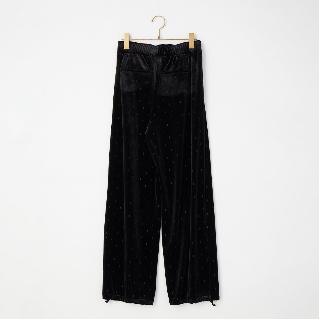 TICCA [ティッカ] ベロアボウタイドットパンツ [TBFA-182] BLACK DOT