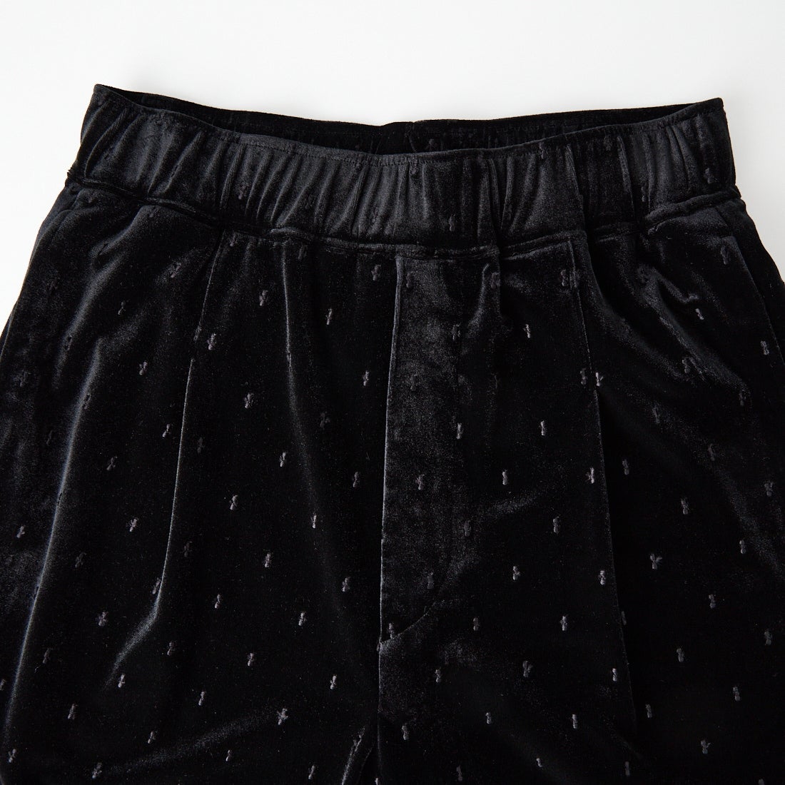 TICCA [ティッカ] ベロアボウタイドットパンツ [TBFA-182] BLACK DOT