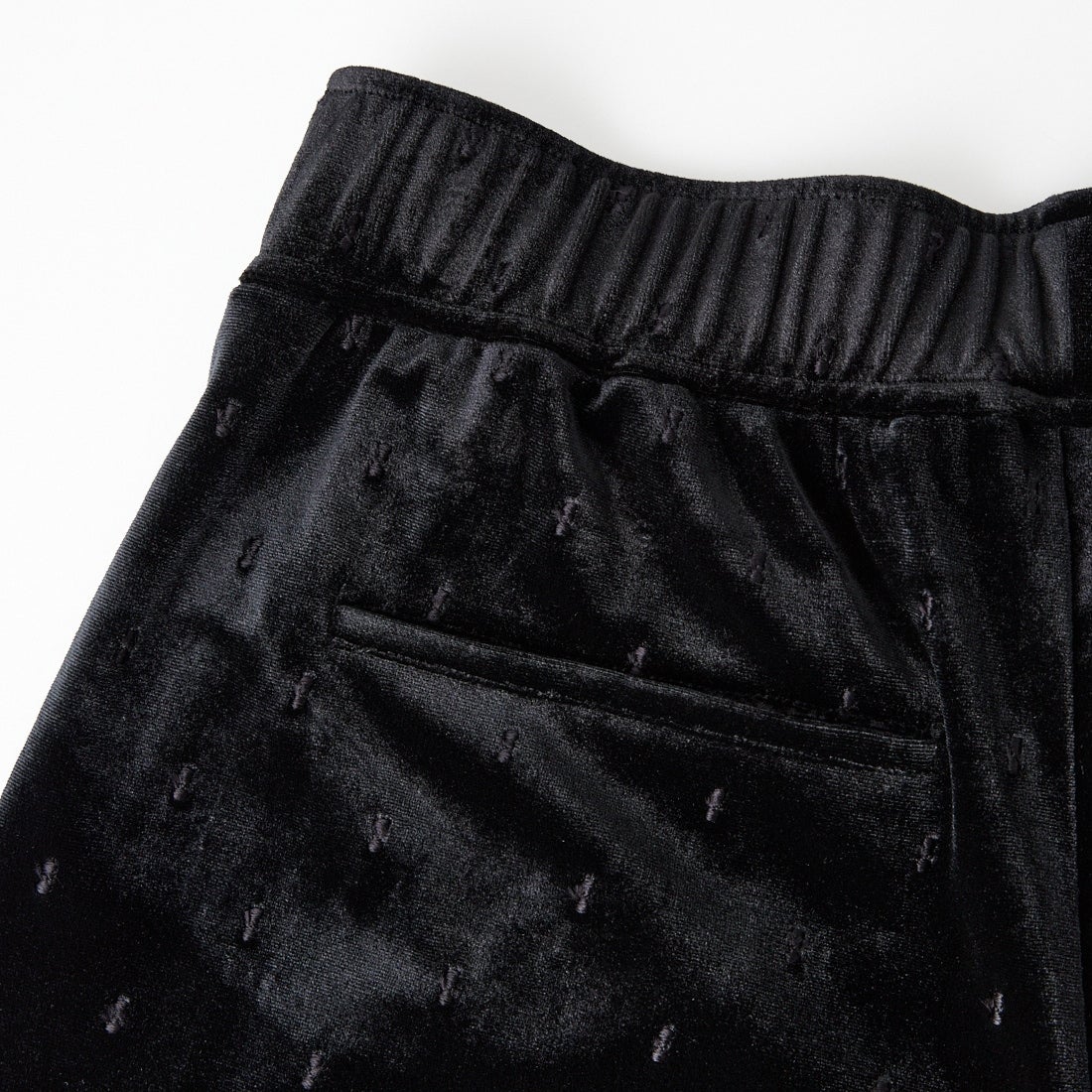 TICCA [ティッカ] ベロアボウタイドットパンツ [TBFA-182] BLACK DOT