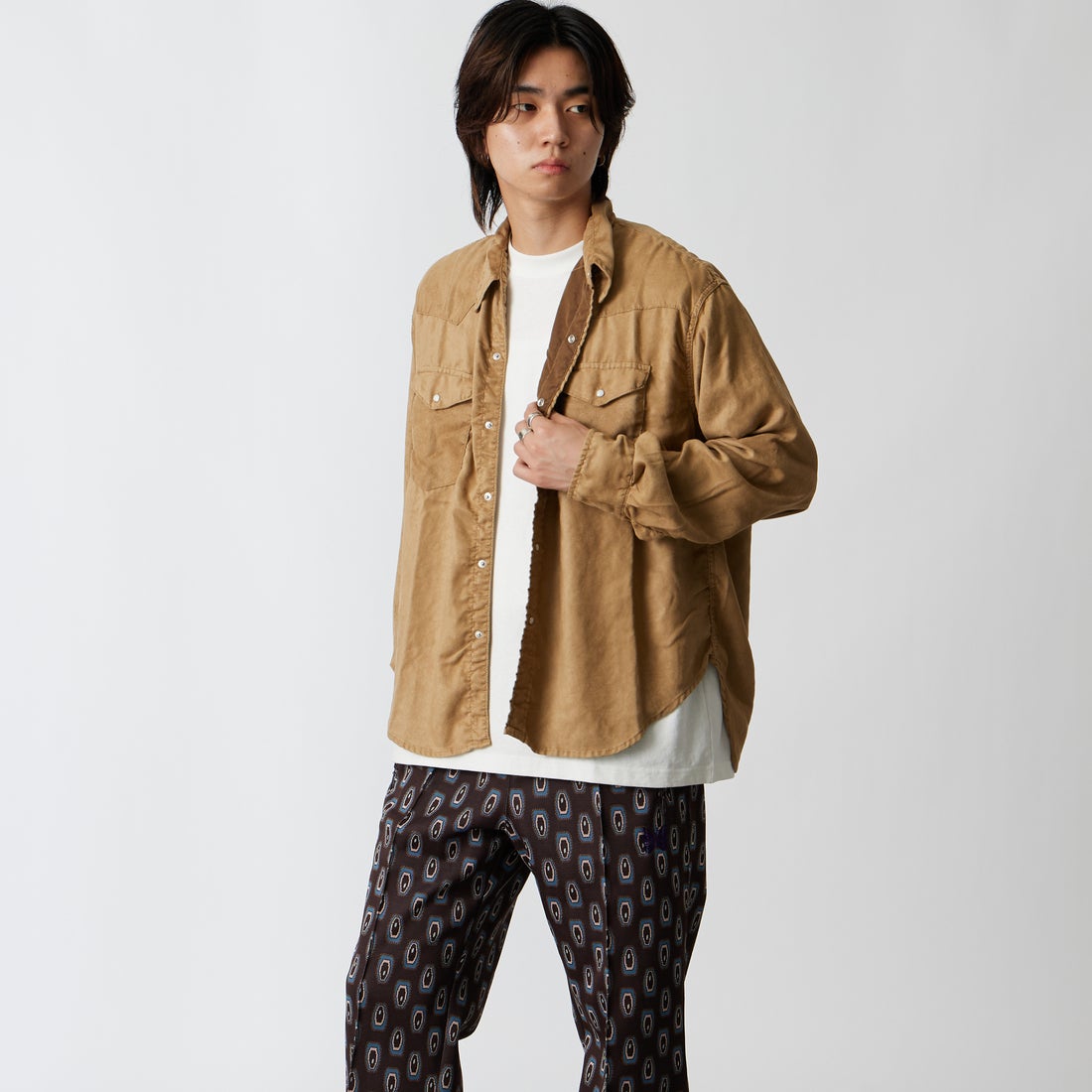 SUEDE &&モデル身長：177cm 着用サイズ：M&&