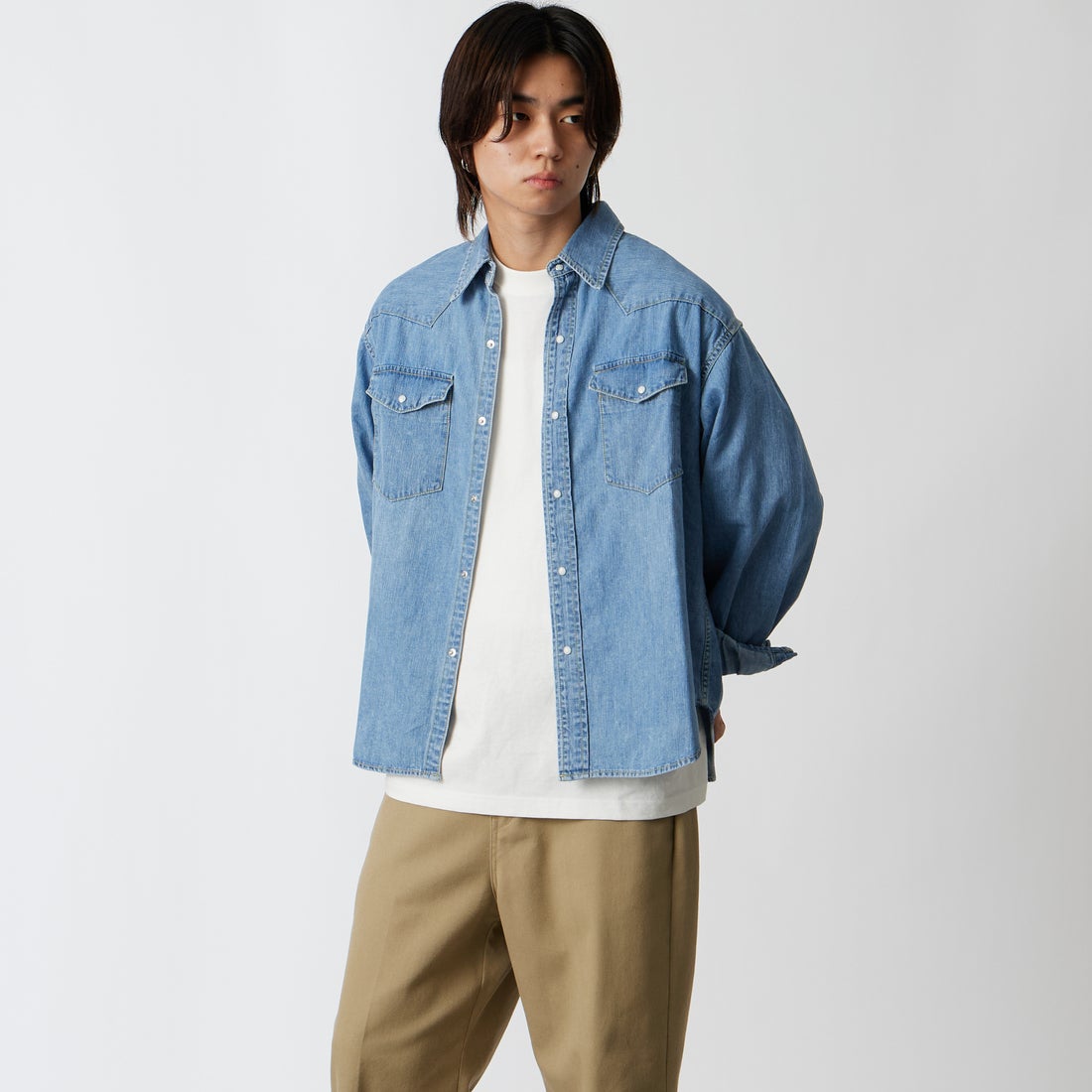 DENIM &&モデル身長：177cm 着用サイズ：M&&