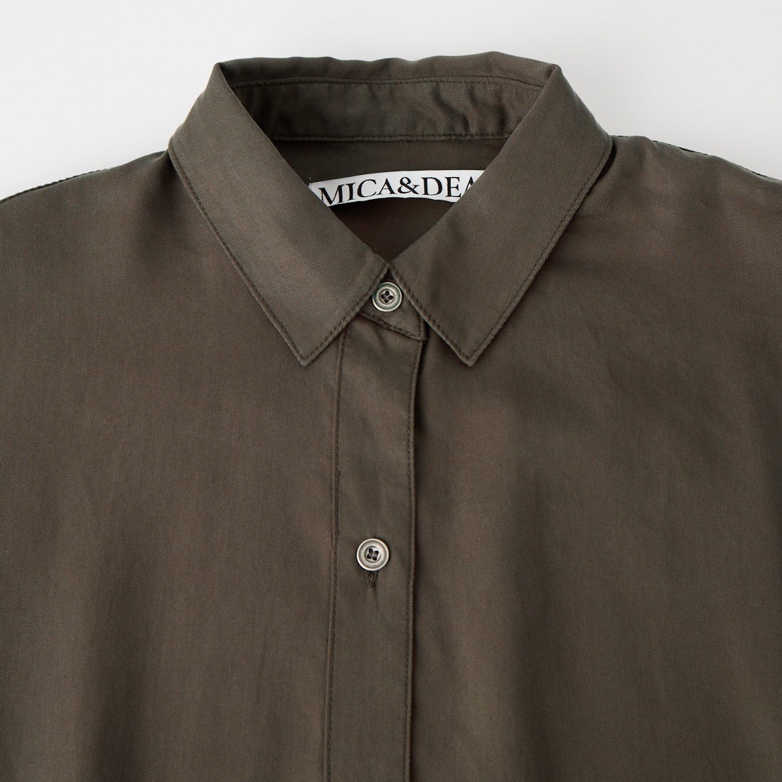 MICA&DEAL [マイカアンドディール] フィブリル2WAYシャツ [0126301053] BROWN