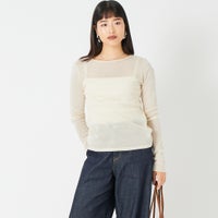 ECRU&&モデル身長：162cm 着用サイズ：F&&