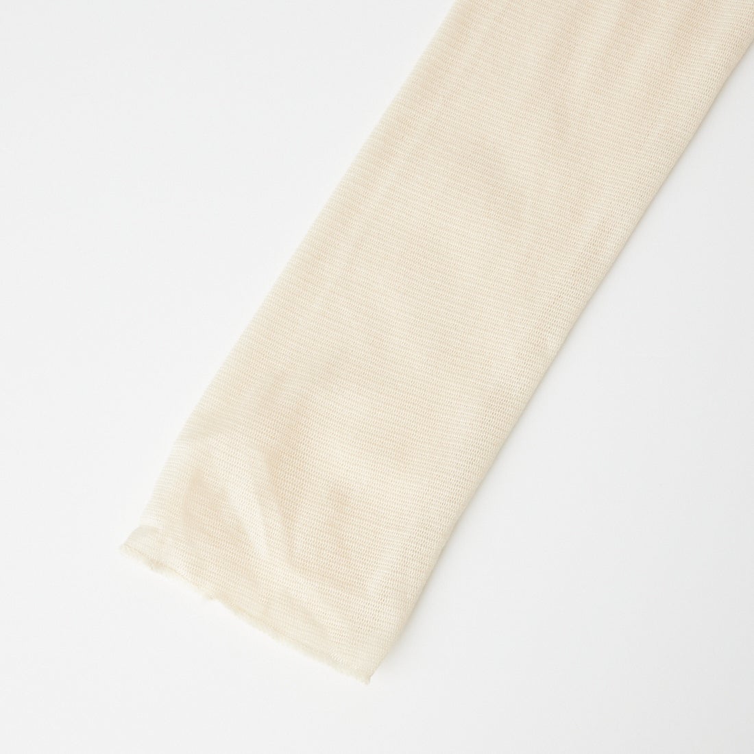 MICA&DEAL [マイカアンドディール] コットンチュールロングスリーブTシャツ [0126309065] ECRU