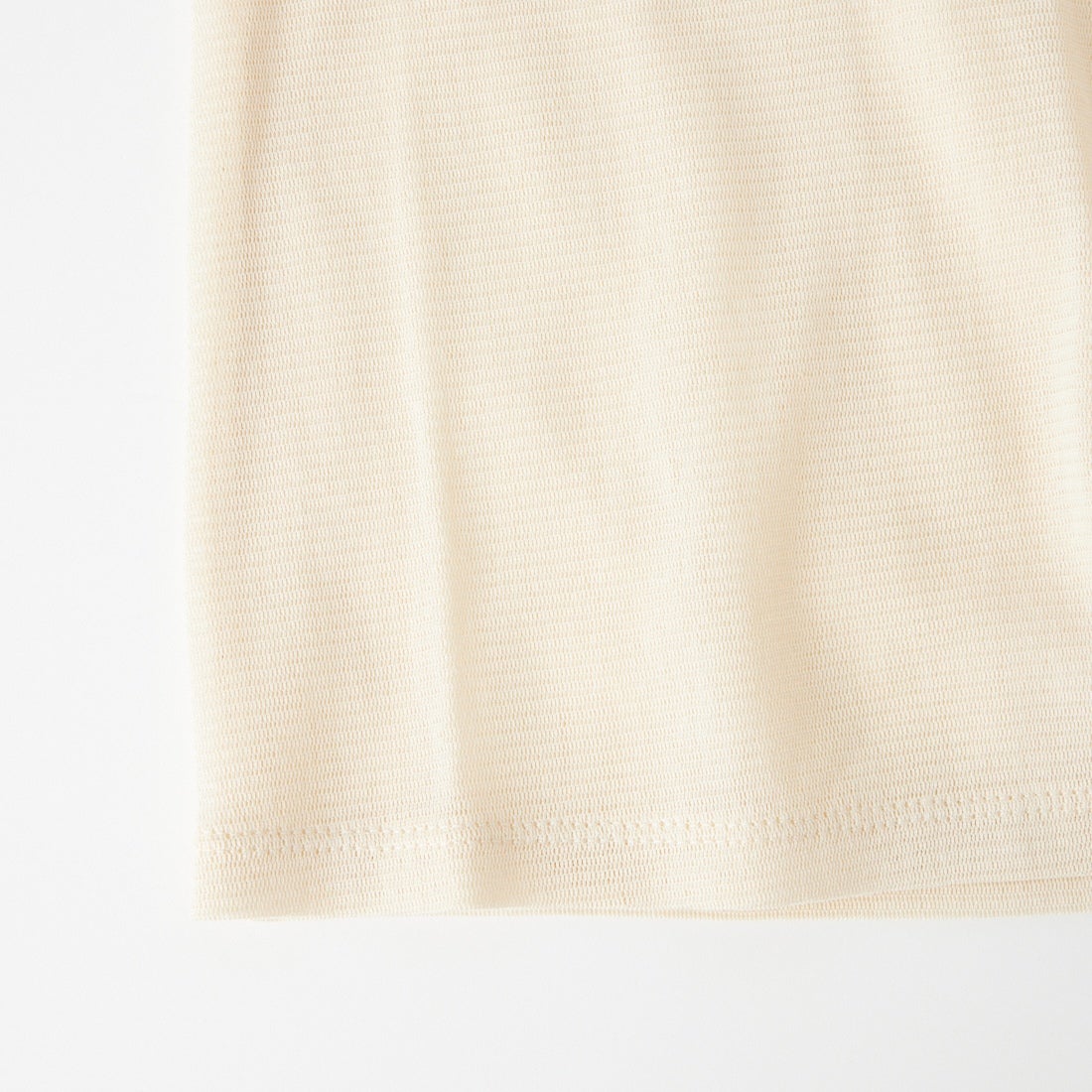 MICA&DEAL [マイカアンドディール] コットンチュールロングスリーブTシャツ [0126309065] ECRU