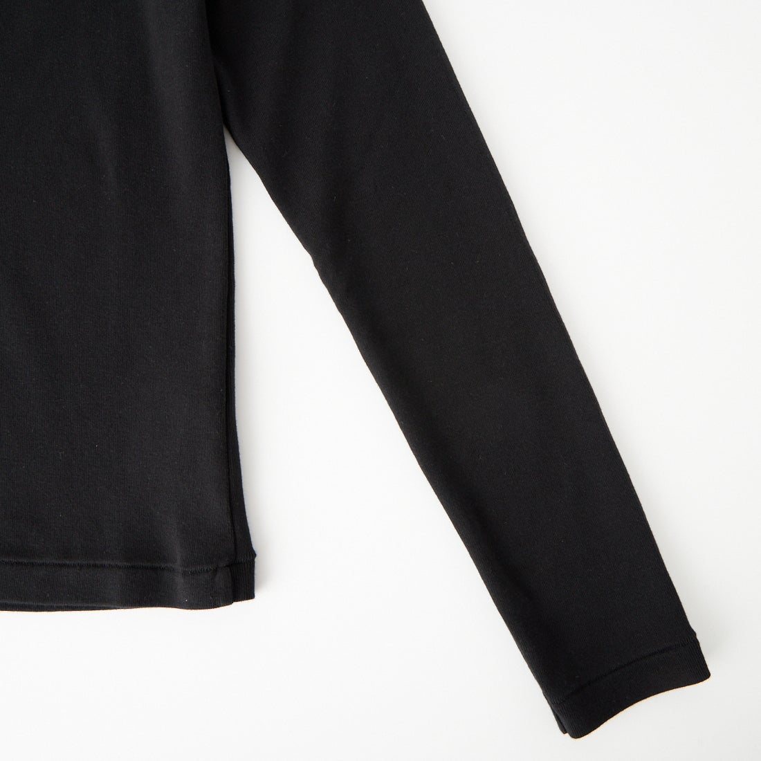 blurhms ROOTSTOCK [ブラームス ルーツストック] クラシックリブ ヘンリーネックカットソー [BROOTS24F006WF26] 02 BLACK