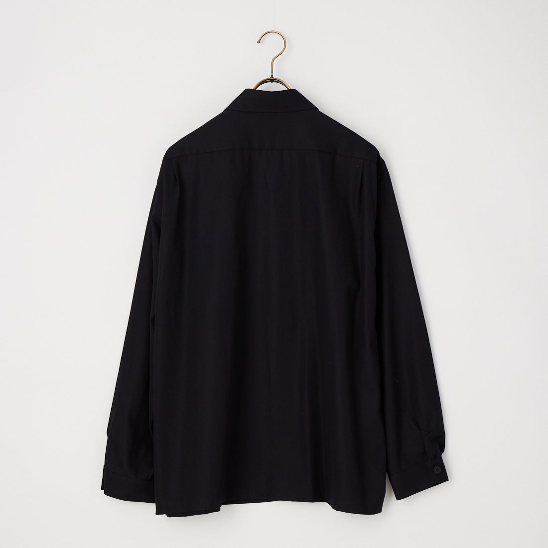 STILL BY HAND [スティルバイハンド] コットンツイルシャツジャケット [SH04263] INK BLACK