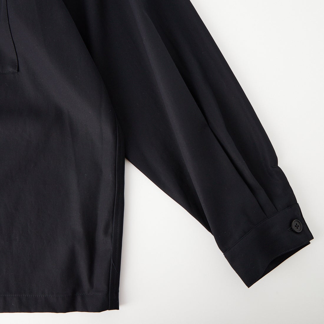 STILL BY HAND [スティルバイハンド] コットンツイルシャツジャケット [SH04263] INK BLACK