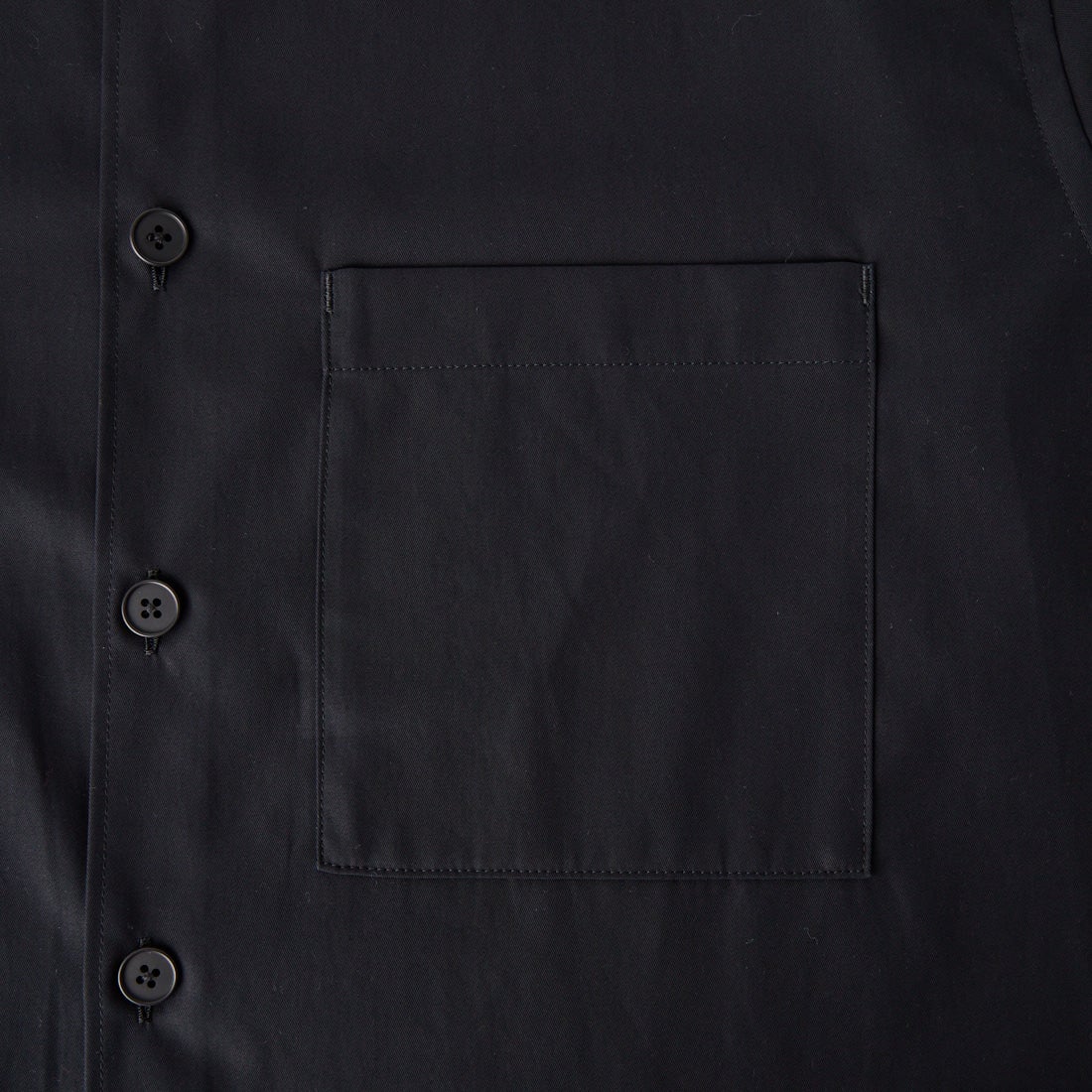 STILL BY HAND [スティルバイハンド] コットンツイルシャツジャケット [SH04263] INK BLACK