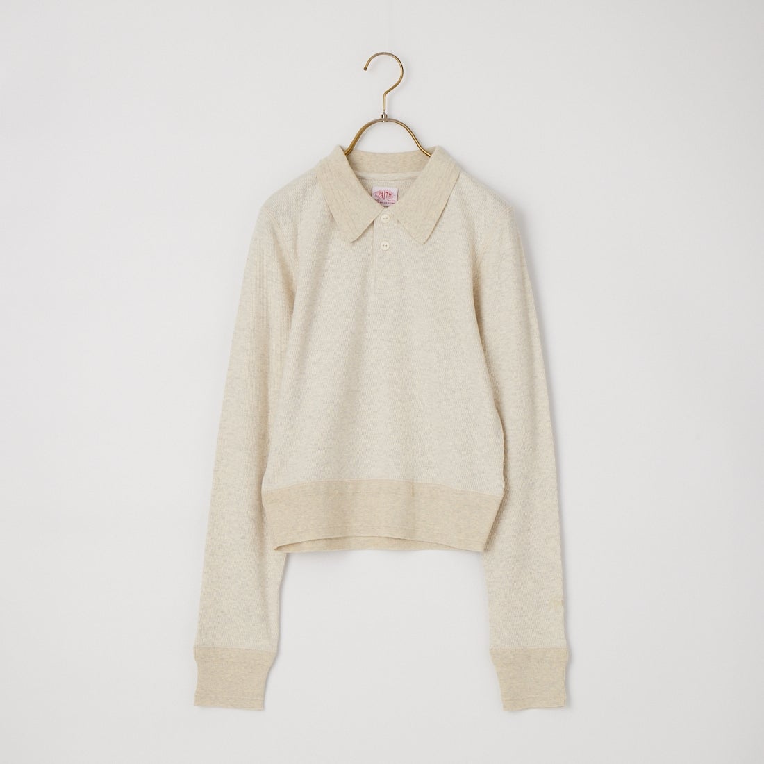 FAITH MILLS [フェイスミルズ] サーマルロングスリーブポロシャツ [FAITH-264-12] OATMEAL