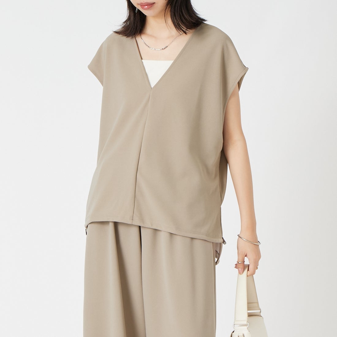 ﾍﾞｰｼﾞｭ&&モデル身長：162cm 着用サイズ：2&&