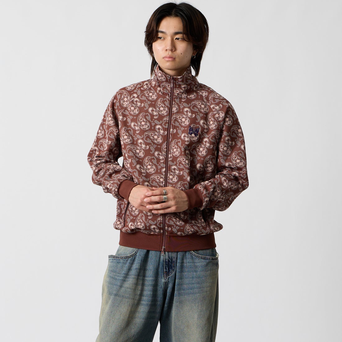 Needles [ニードルズ] トラックジャケット [TY347] E PAISLEY &&モデル身長：177cm 着用サイズ：M&&