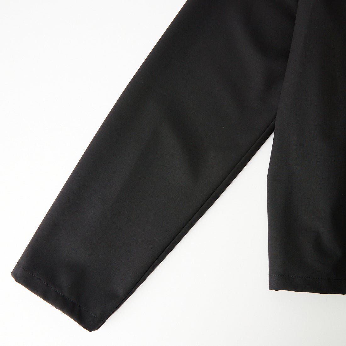 mizuiro ind [ミズイロインド] T/Rワイドシャツ [3-230129] 99 BLACK