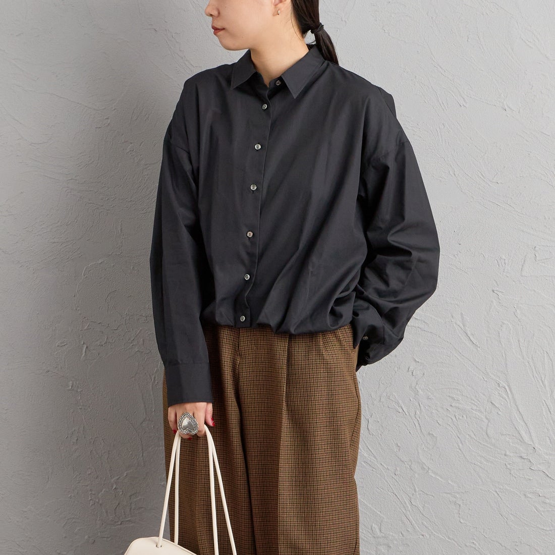 99 BLACK&&モデル身長：156cm 着用サイズ：F&&