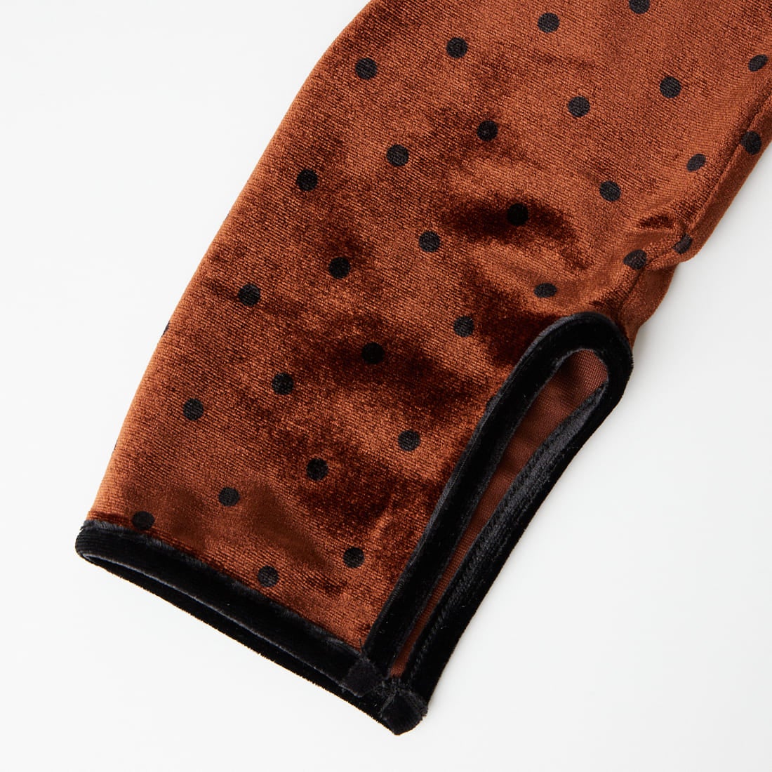 Jeans Factory Clothes [ジーンズファクトリークローズ] パイピングベロアドットプルオーバー [04338-AD] BROWN
