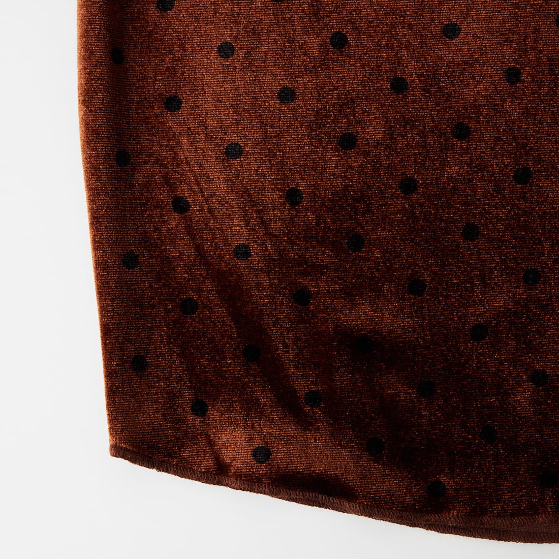 Jeans Factory Clothes [ジーンズファクトリークローズ] パイピングベロアドットプルオーバー [04338-AD] BROWN