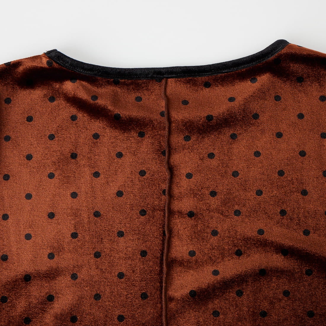 Jeans Factory Clothes [ジーンズファクトリークローズ] パイピングベロアドットプルオーバー [04338-AD] BROWN