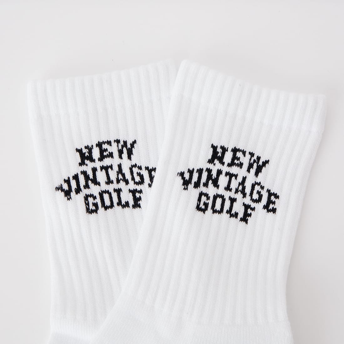 NEW VINTAGE GOLF [ニュービンテージゴルフ] NVG GOT PAR3 ソックス [NVG-0316-3] WHITE