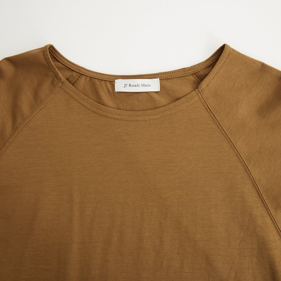 Jf Ready Made [ジェイエフレディメイド] シルケット天竺ラグラン7分袖Tシャツ [3205107] 701 ﾌﾞﾗｳﾝ