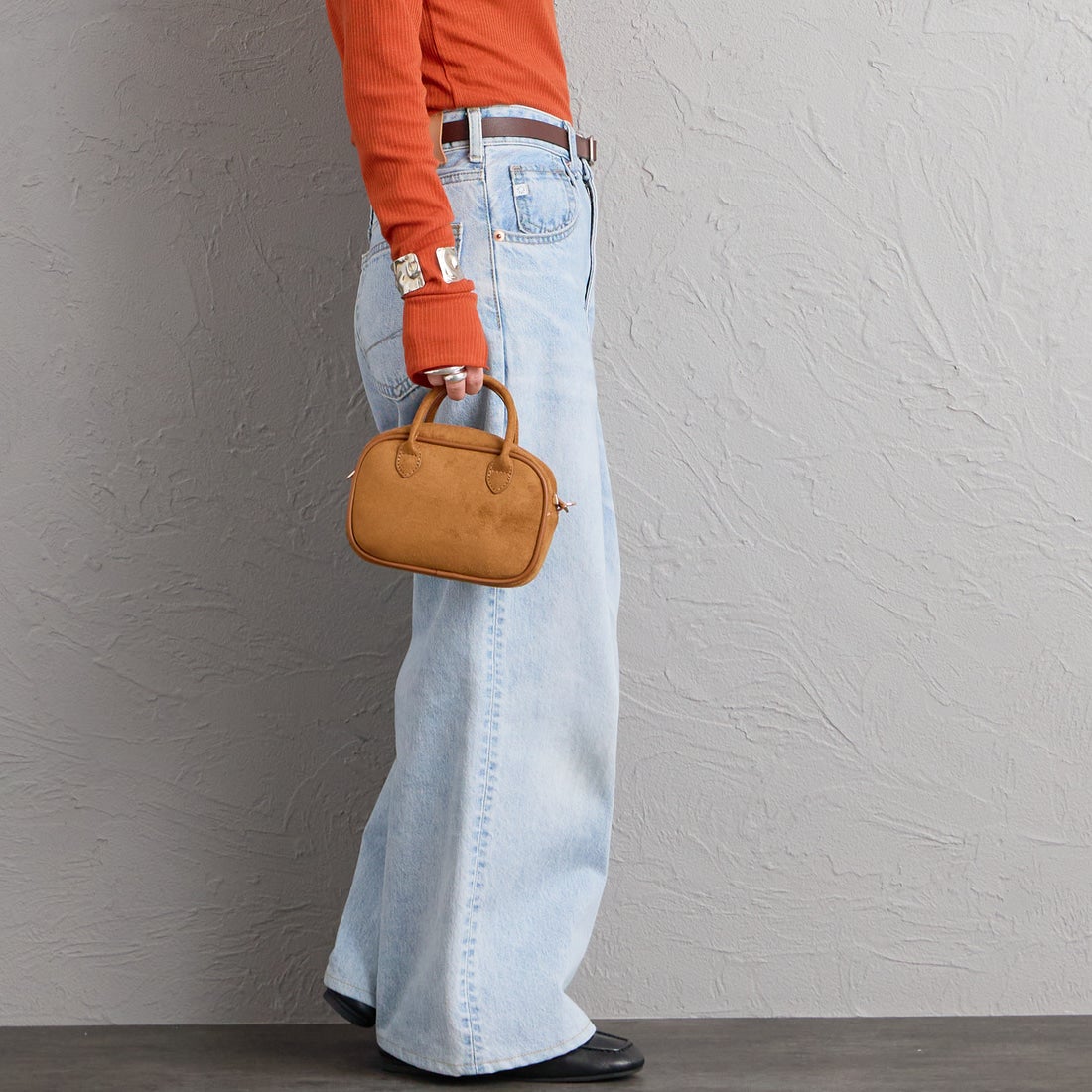 VELETTO [ヴェレット] フェイクスエードショルダーバッグ [CE-24072-SU] CAMEL