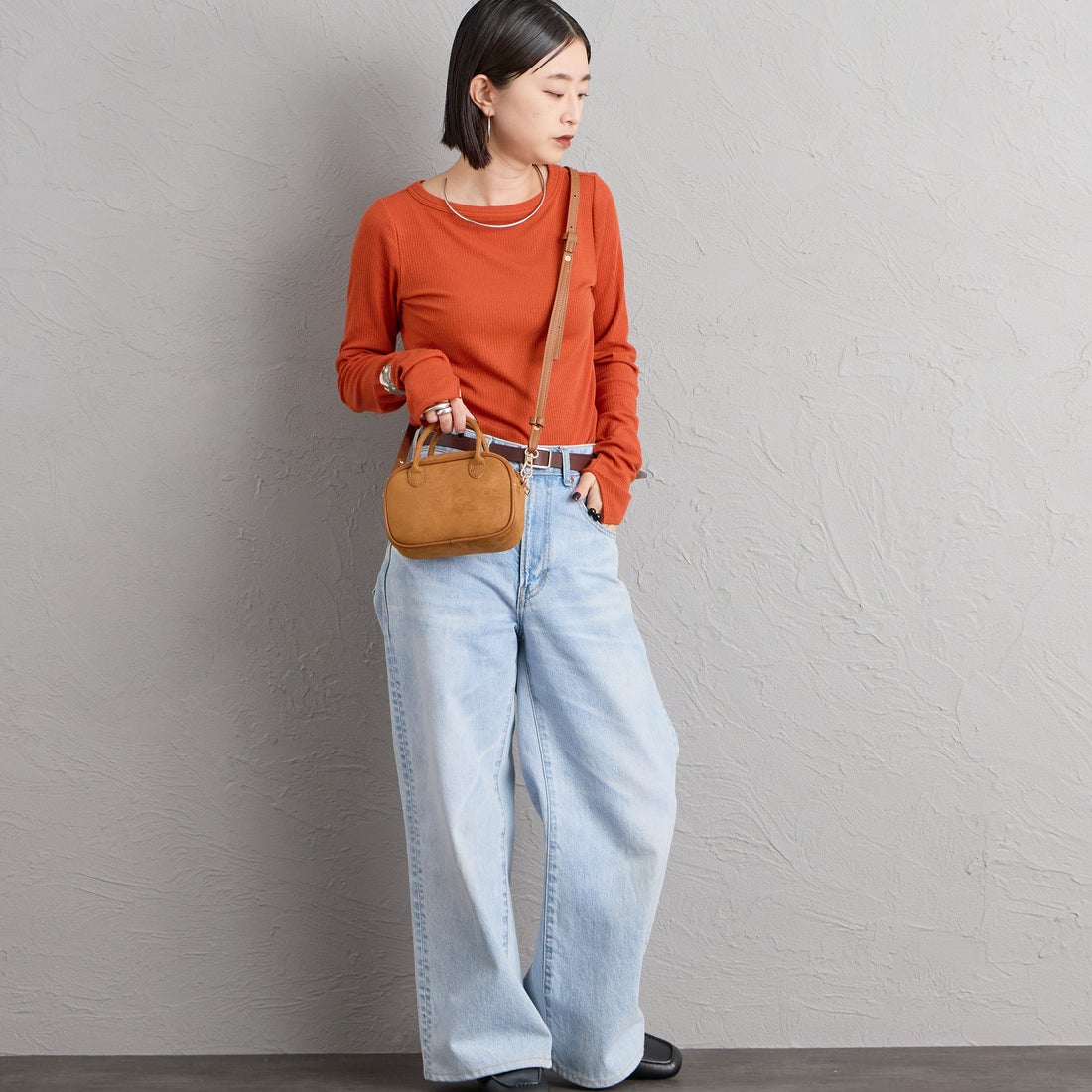 VELETTO [ヴェレット] フェイクスエードショルダーバッグ [CE-24072-SU] CAMEL