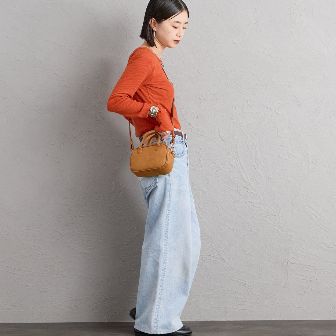 VELETTO [ヴェレット] フェイクスエードショルダーバッグ [CE-24072-SU] CAMEL