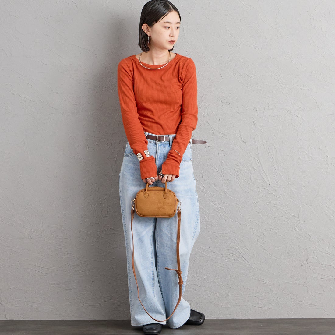 VELETTO [ヴェレット] フェイクスエードショルダーバッグ [CE-24072-SU] CAMEL