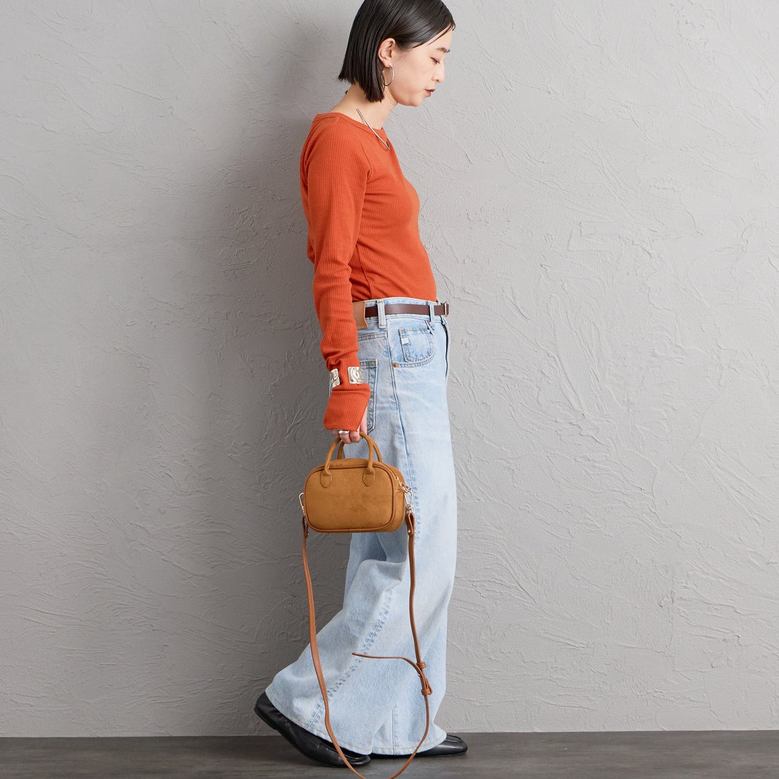 VELETTO [ヴェレット] フェイクスエードショルダーバッグ [CE-24072-SU] CAMEL