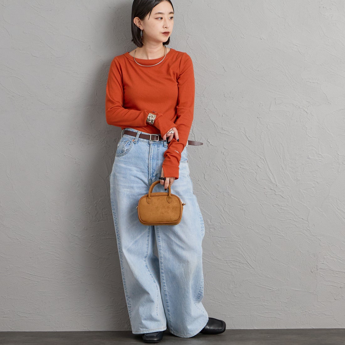 VELETTO [ヴェレット] フェイクスエードショルダーバッグ [CE-24072-SU] CAMEL