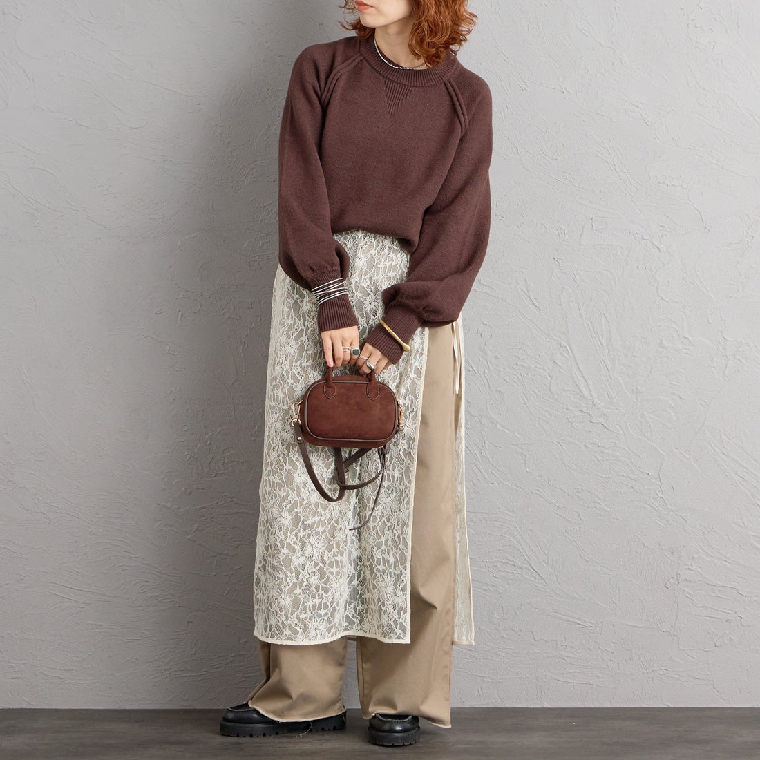 VELETTO [ヴェレット] フェイクスエードショルダーバッグ [CE-24072-SU] DK.BROWN