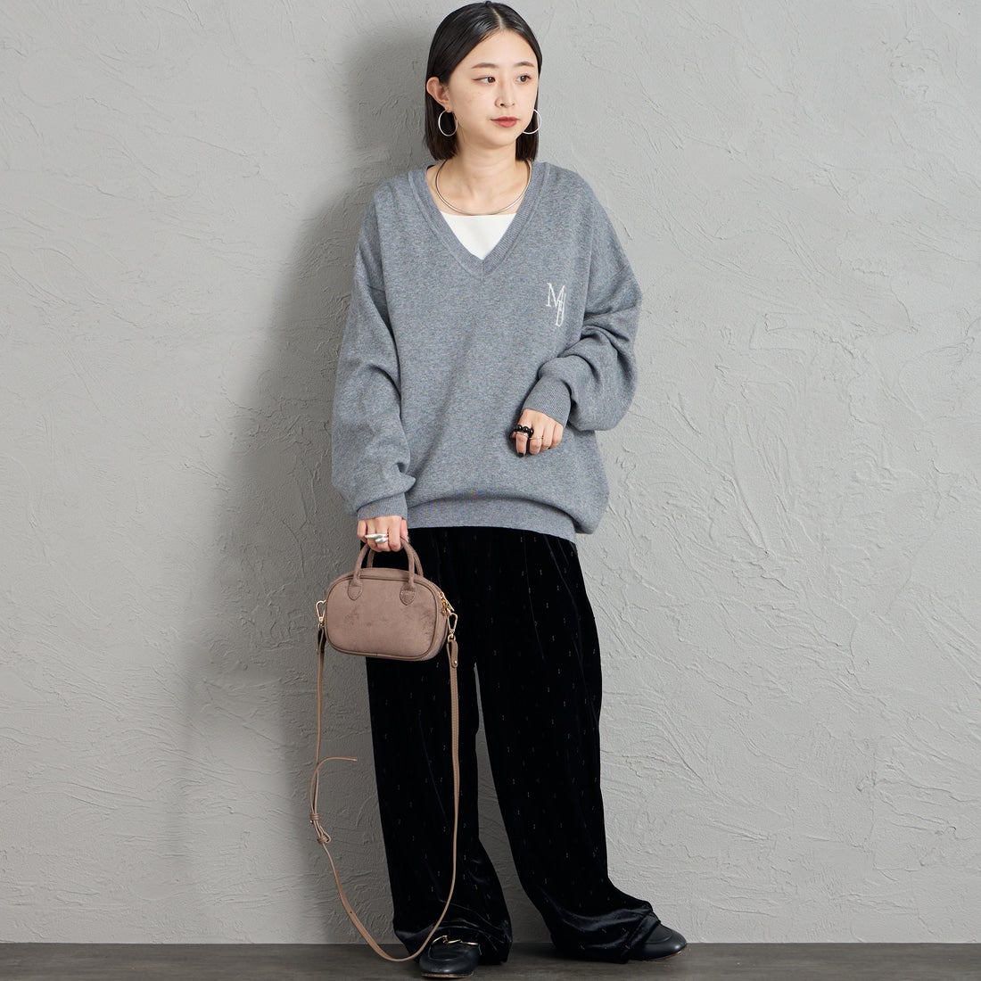 VELETTO [ヴェレット] フェイクスエードショルダーバッグ [CE-24072-SU] MOKA