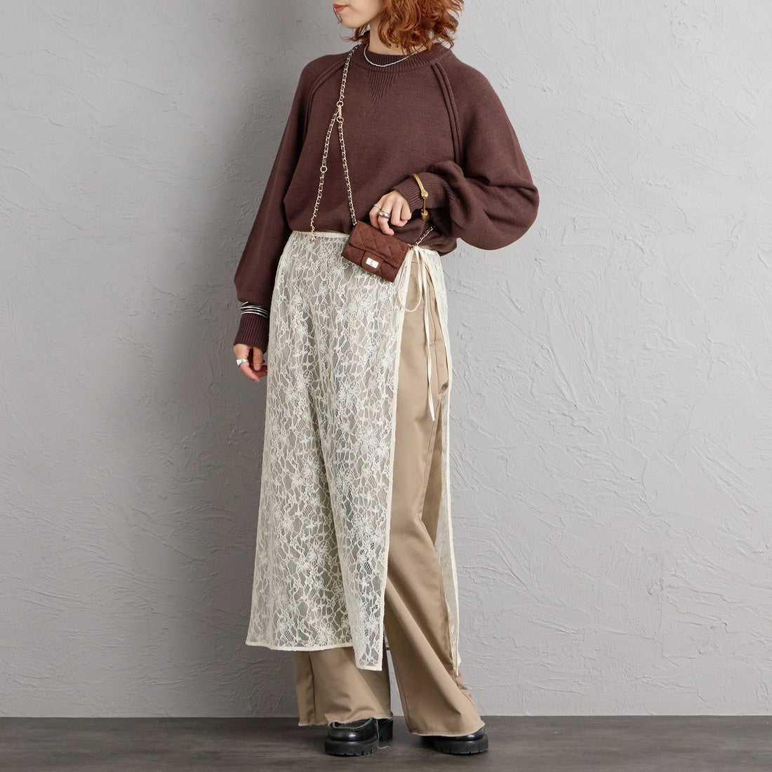 VELETTO [ヴェレット] フェイクスエードキルティングミニバッグ [SE-25040-SU] DK.BROWN